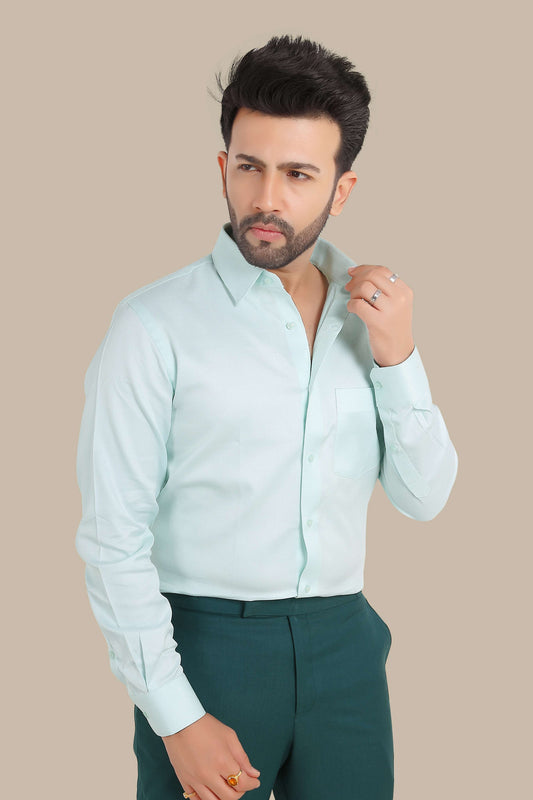 Dobby Plain Shirt – Premium Cotton | Elegant & Smart Wear