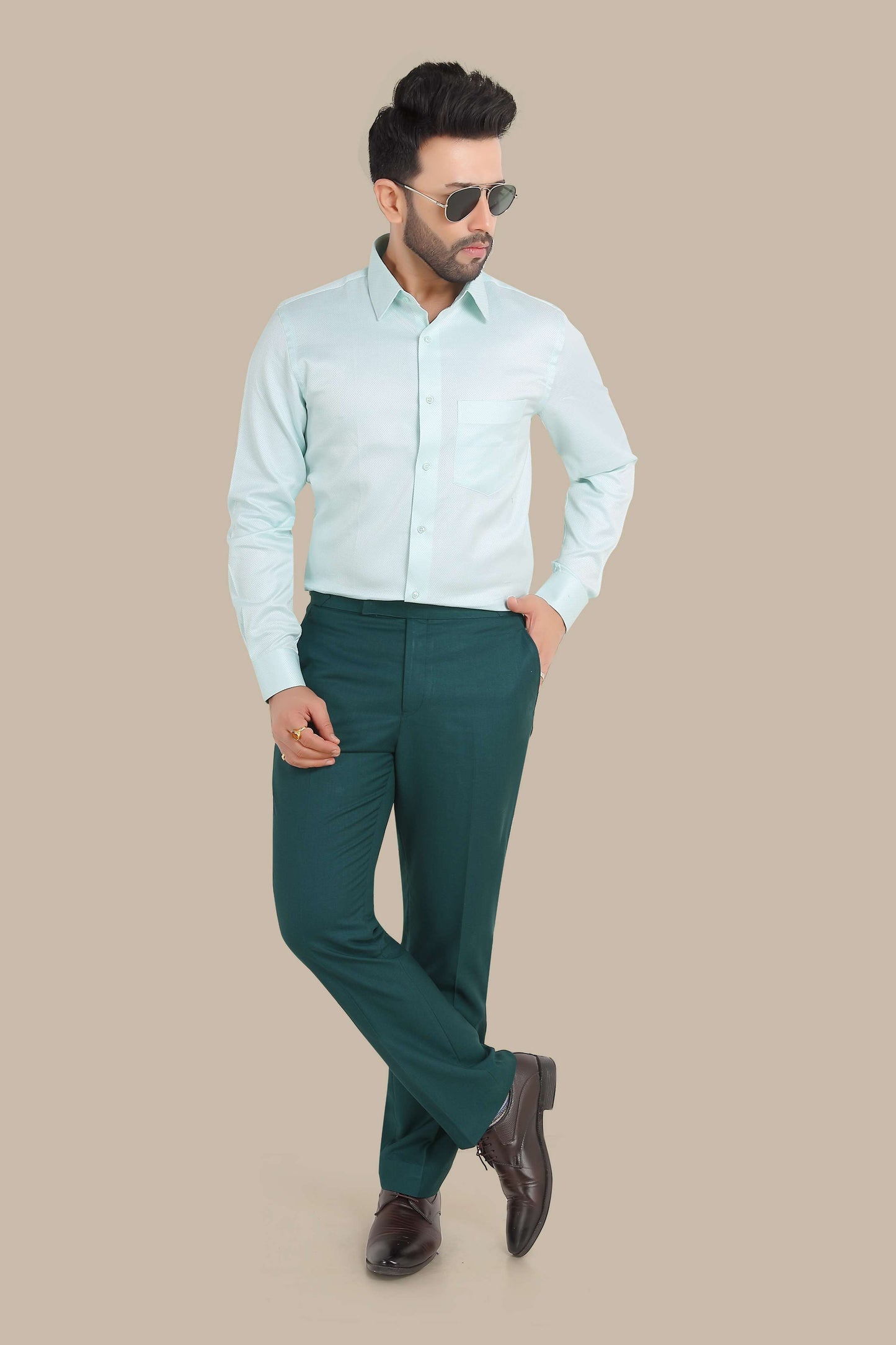 Dobby Plain Shirt – Premium Cotton | Elegant & Smart Wear