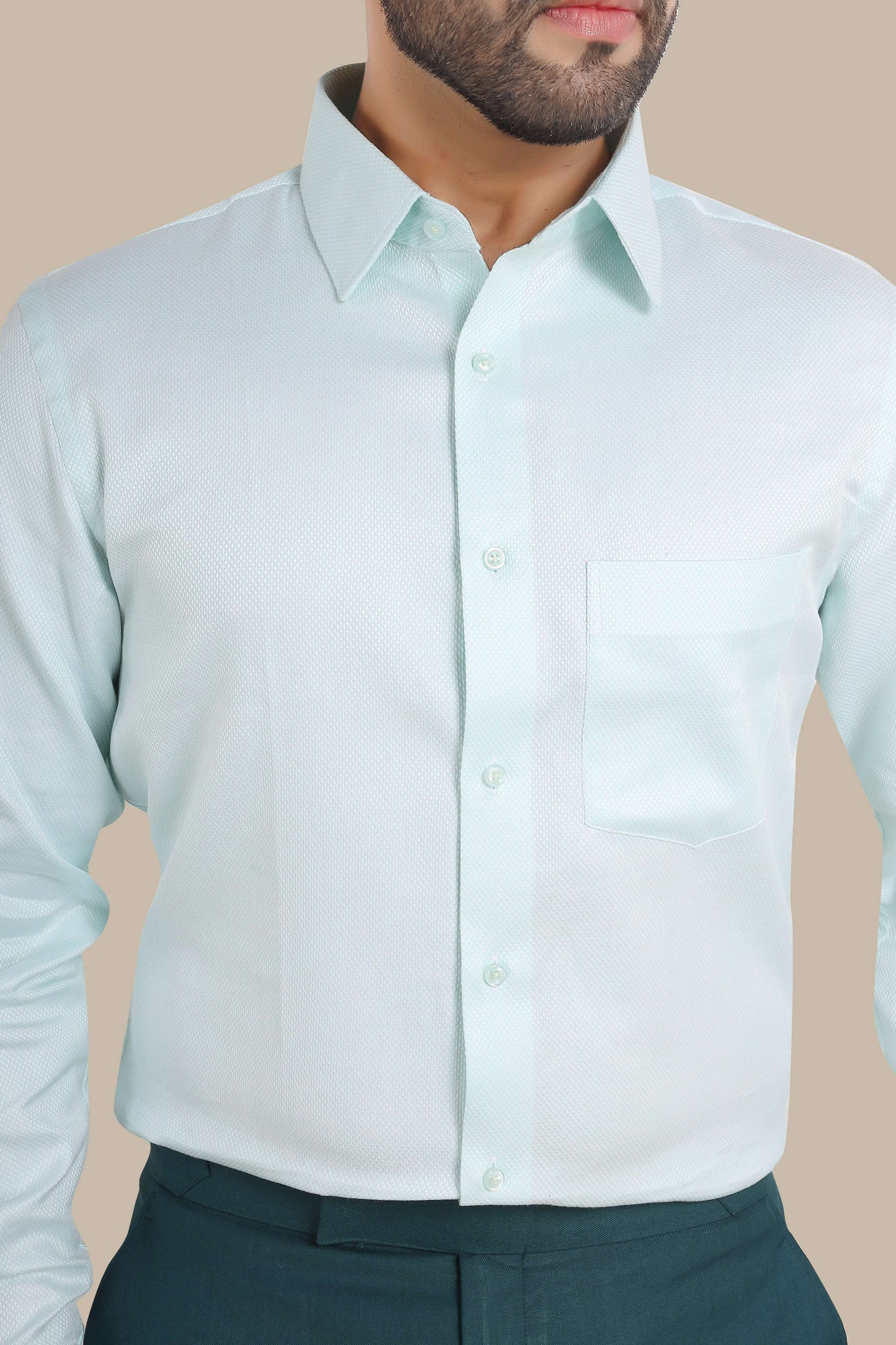 Dobby Plain Shirt – Premium Cotton | Elegant & Smart Wear