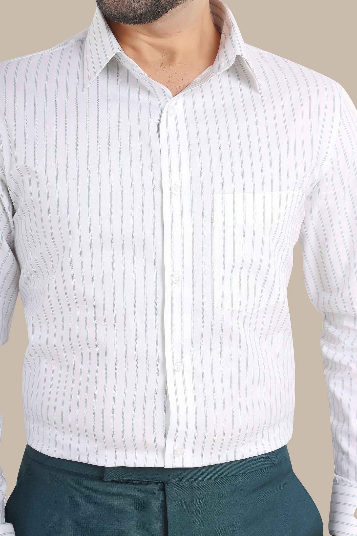 Stripe Shirt – Premium Cotton | Smart & Stylish Wear