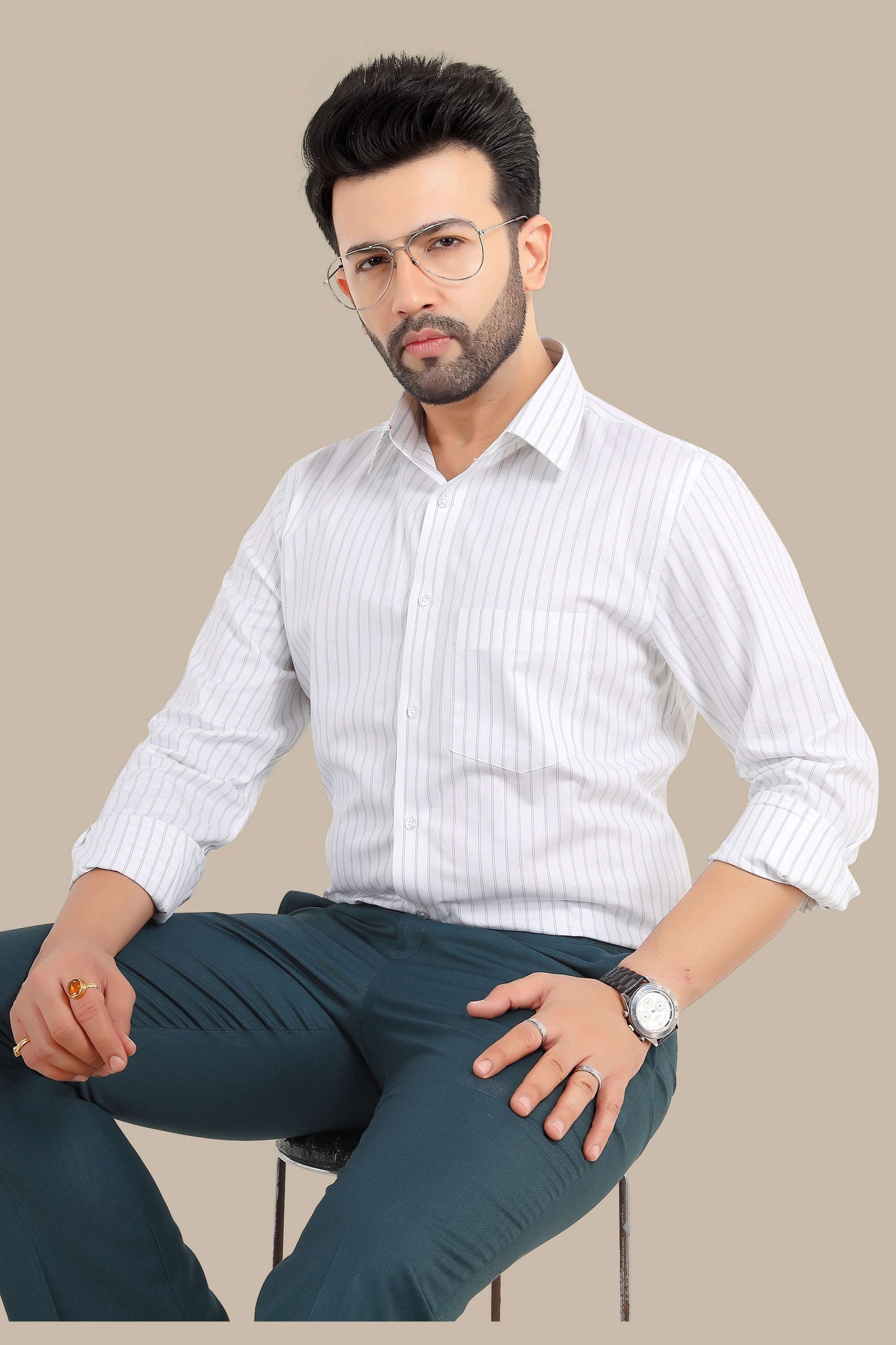 Stripe Shirt – Premium Cotton | Smart & Stylish Wear