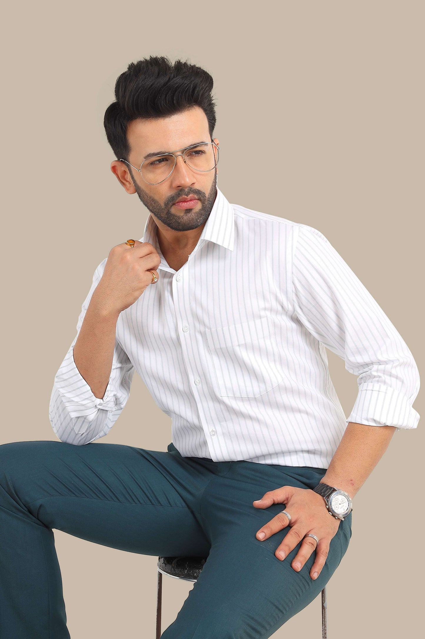 Stripe Shirt – Premium Cotton | Smart & Stylish Wear