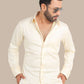Dobby Plain Yellow Shirt – Premium Cotton | Fresh & Elegant Wear