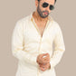 Dobby Plain Yellow Shirt – Premium Cotton | Fresh & Elegant Wear