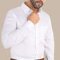 Dobby Plain White Shirt – Premium Cotton | Classic & Elegant Wear