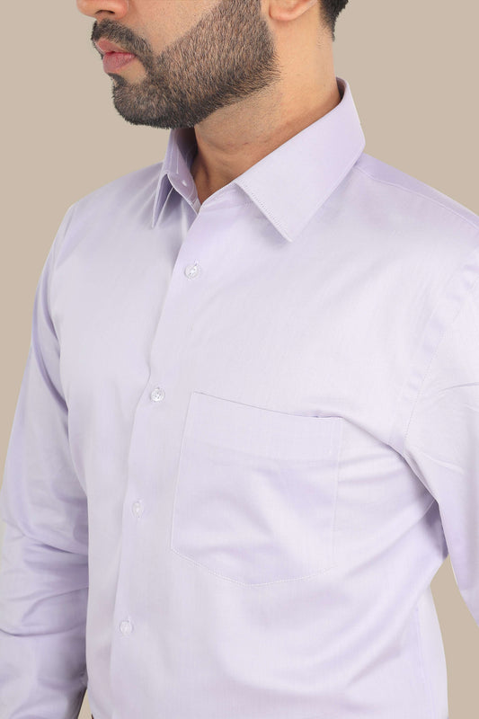 Luthai Plain Purple Shirt – Premium Cotton | Elegant & Smart Wear