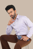 Luthai Plain Purple Shirt – Premium Cotton | Elegant & Smart Wear