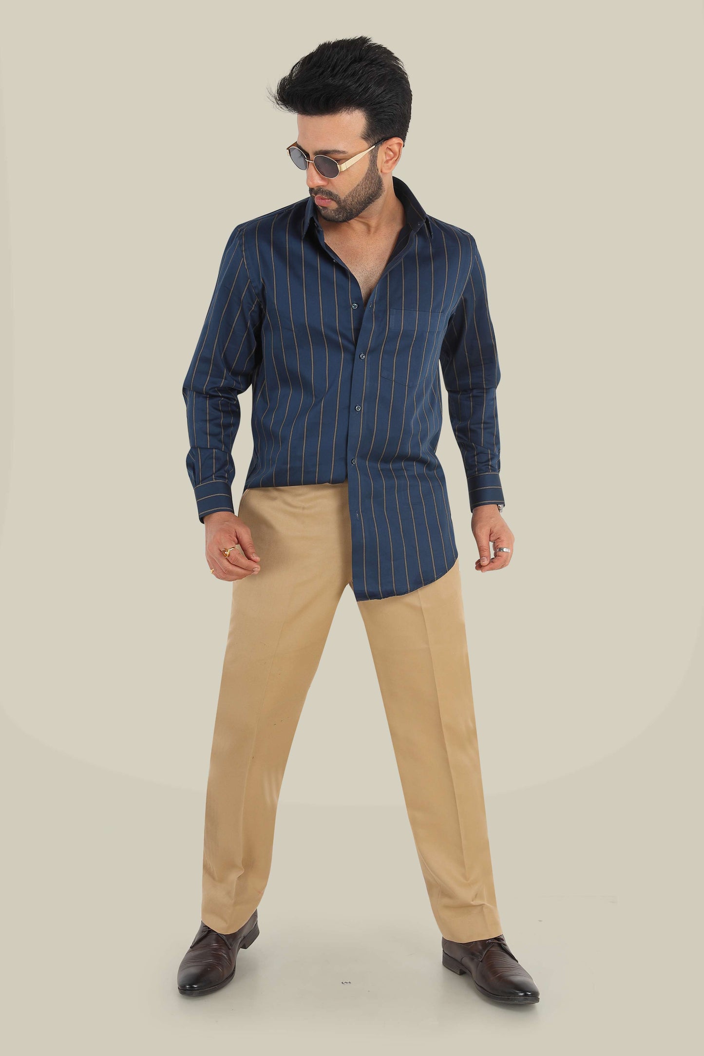Blue Stripe Shirt – Premium Cotton | Smart & Stylish Wear