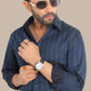 Blue Stripe Shirt – Premium Cotton | Smart & Stylish Wear