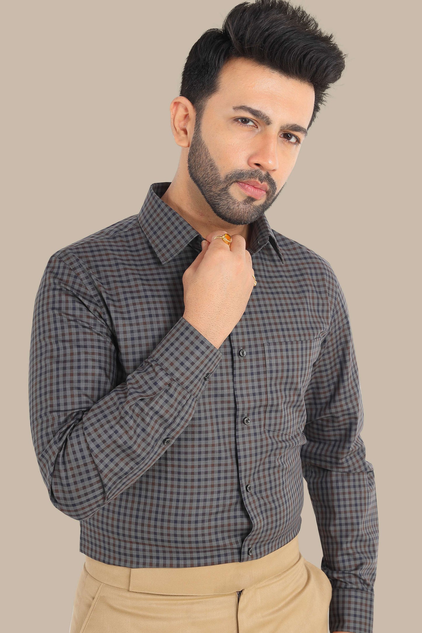 Checks Shirt – Premium Cotton | Smart Casual Style