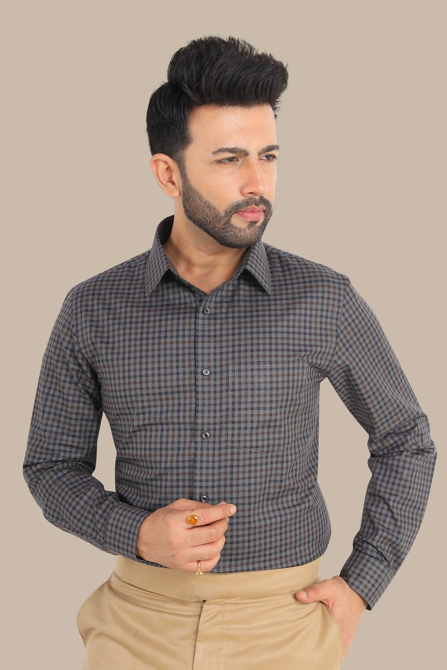 Checks Shirt – Premium Cotton | Smart Casual Style