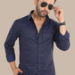 Plain Blue Shirt – Premium Cotton | Smart & Everyday Wear