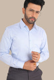 Sky Blue Stripe Design Shirt – Premium Cotton | Smart & Modern Style