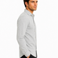Pearl Grey Micro Herringbone Cotton Shirt
