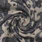 Charcoal Paisley Print Shirt in Sand Beige