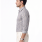 Men's Silver Grey Paisley Print Shirt | Premium Designer Formal Shirt
