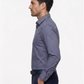 Men's Navy Micro Geometric Print Shirt | Premium Formal Shirt