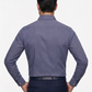 Men's Navy Micro Geometric Print Shirt | Premium Formal Shirt