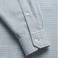 Louis Pasteur Premium Sky Blue Checked Cotton Shirt for Men