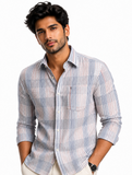 Classic Cotton Check Stripe Shirt