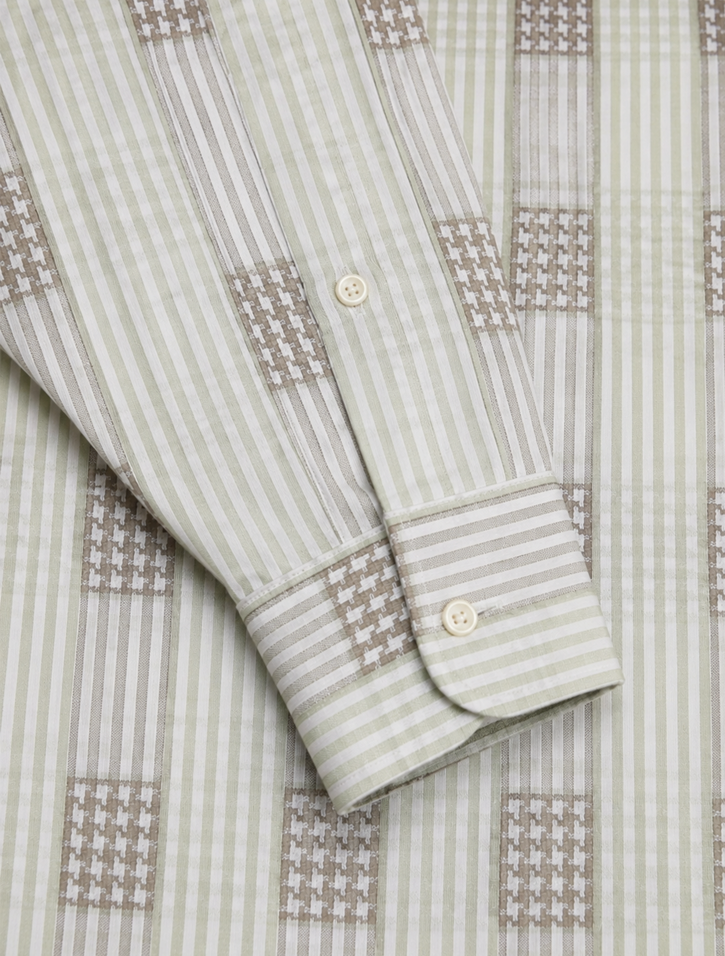 Sage Heritage Windowpane Premium Cotton Shirt