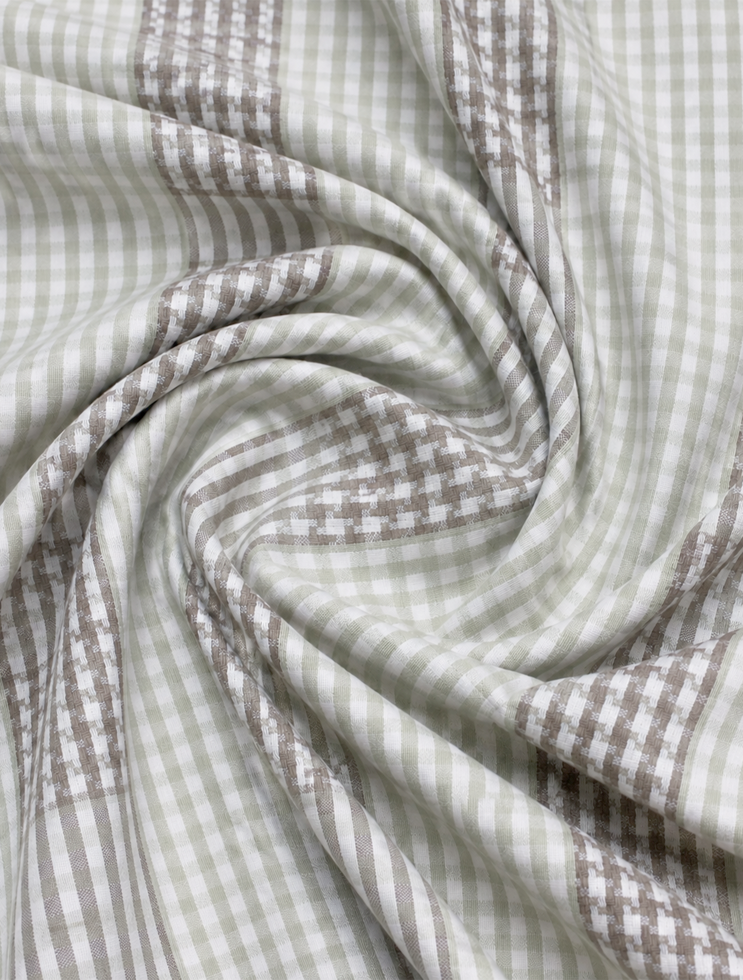 Sage Heritage Windowpane Premium Cotton Shirt