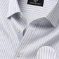 Classic White Pinstripe Business Shirt