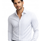 Classic White Pinstripe Business Shirt