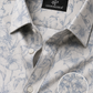 Azure Bloom Premium Floral Cotton Shirt