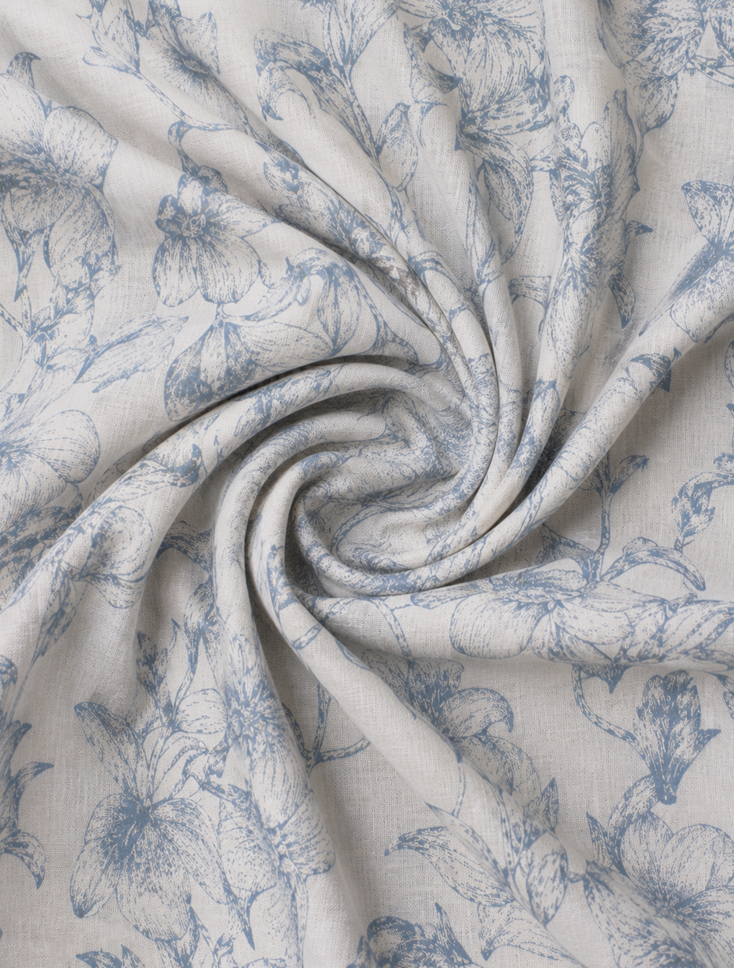 Azure Bloom Premium Floral Cotton Shirt