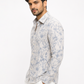 Azure Bloom Premium Floral Cotton Shirt