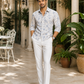 Azure Bloom Premium Floral Cotton Shirt
