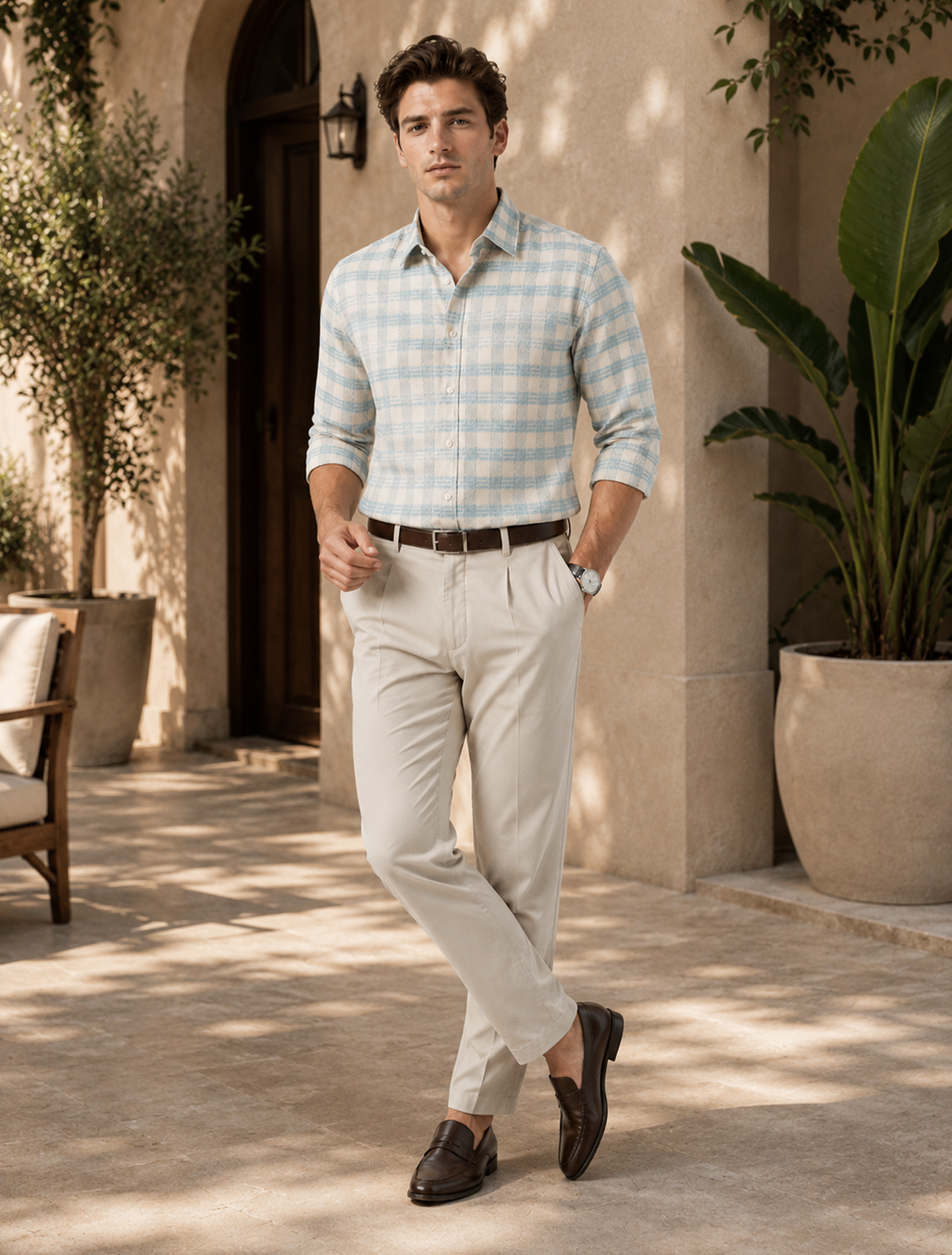 Heritage Mediterranean Check Shirt