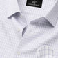 Premium White & Blue Micro Check Cotton Formal Shirt