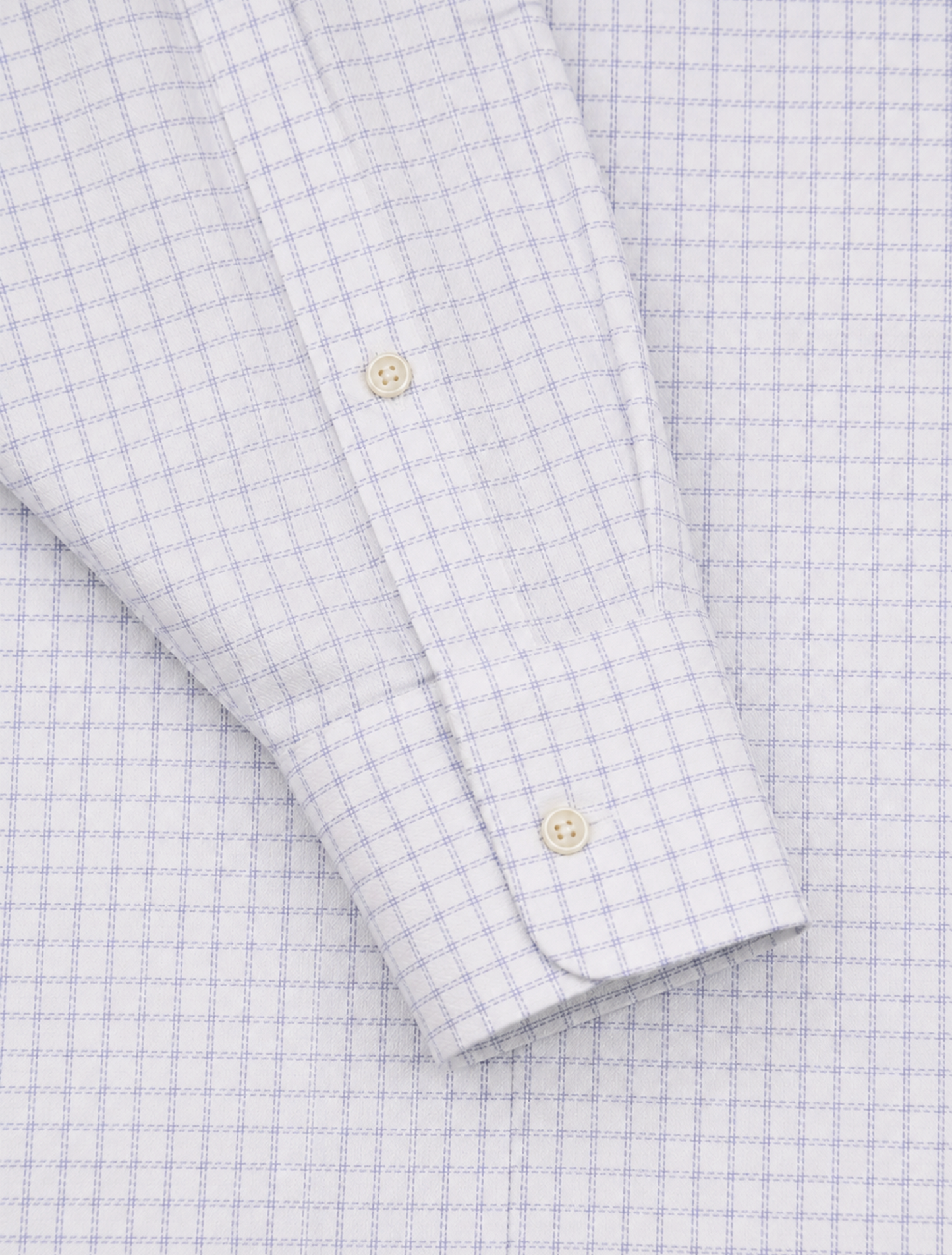 Premium White & Blue Micro Check Cotton Formal Shirt