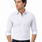 Premium White & Blue Micro Check Cotton Formal Shirt