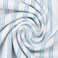 Sky Blue Striped Linen Blend Shirt