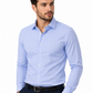 Imperial Blue Textured Business Shirt