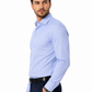 Imperial Blue Textured Business Shirt