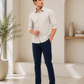 Premium Cotton Beige Micro Check Shirt