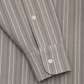 Premium Grey Textured Vertical Stripe Cotton Shirt