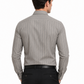 Premium Grey Textured Vertical Stripe Cotton Shirt