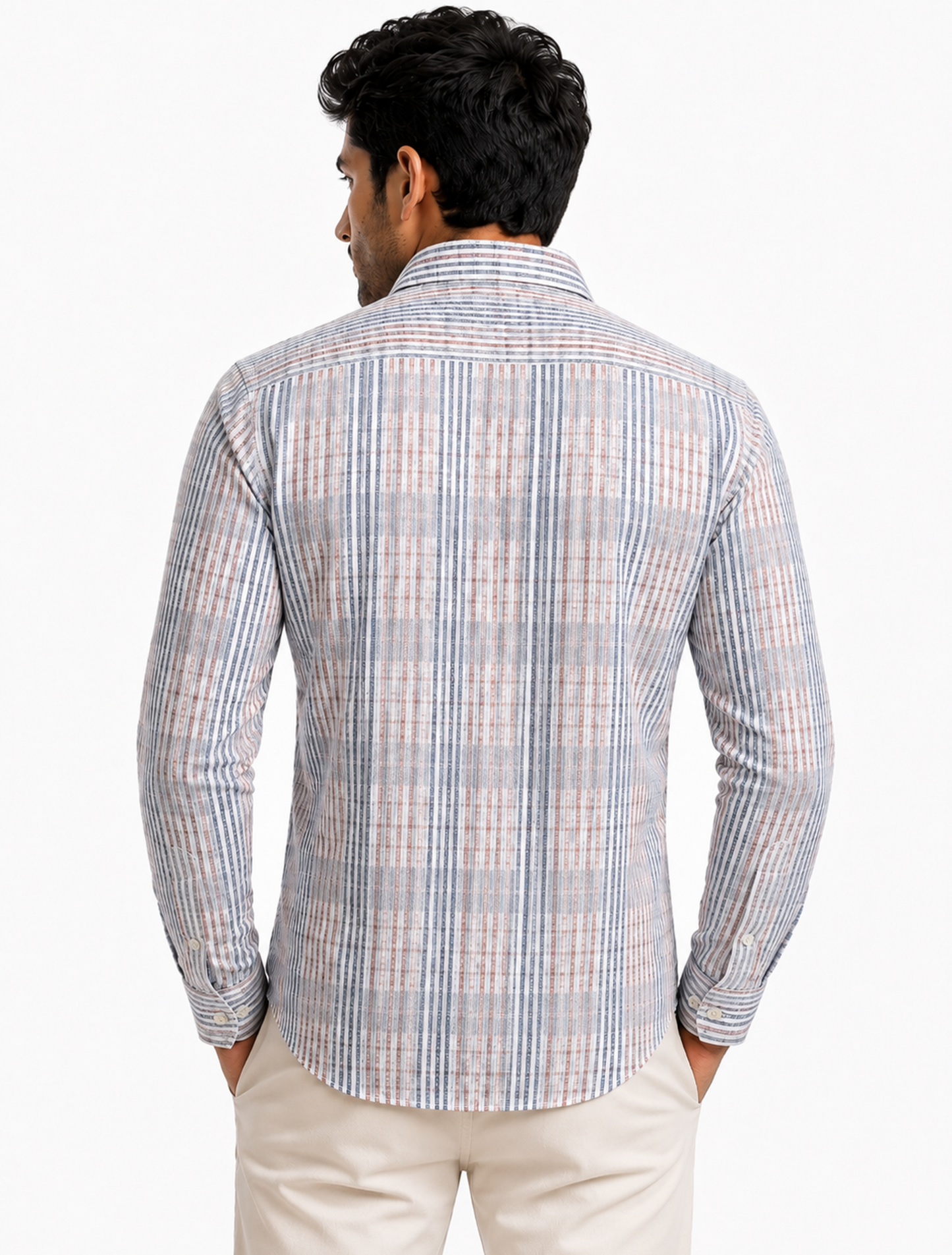 Classic Cotton Check Stripe Shirt