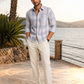 Classic Cotton Check Stripe Shirt