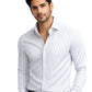 White and Blue Stribe - Smart Stylish